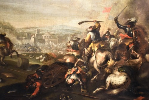 Antiquités - &quot;Battle&quot; - Jacques Courtois the Burgundian (St. Hippolyte 1621 - Rome 1676)